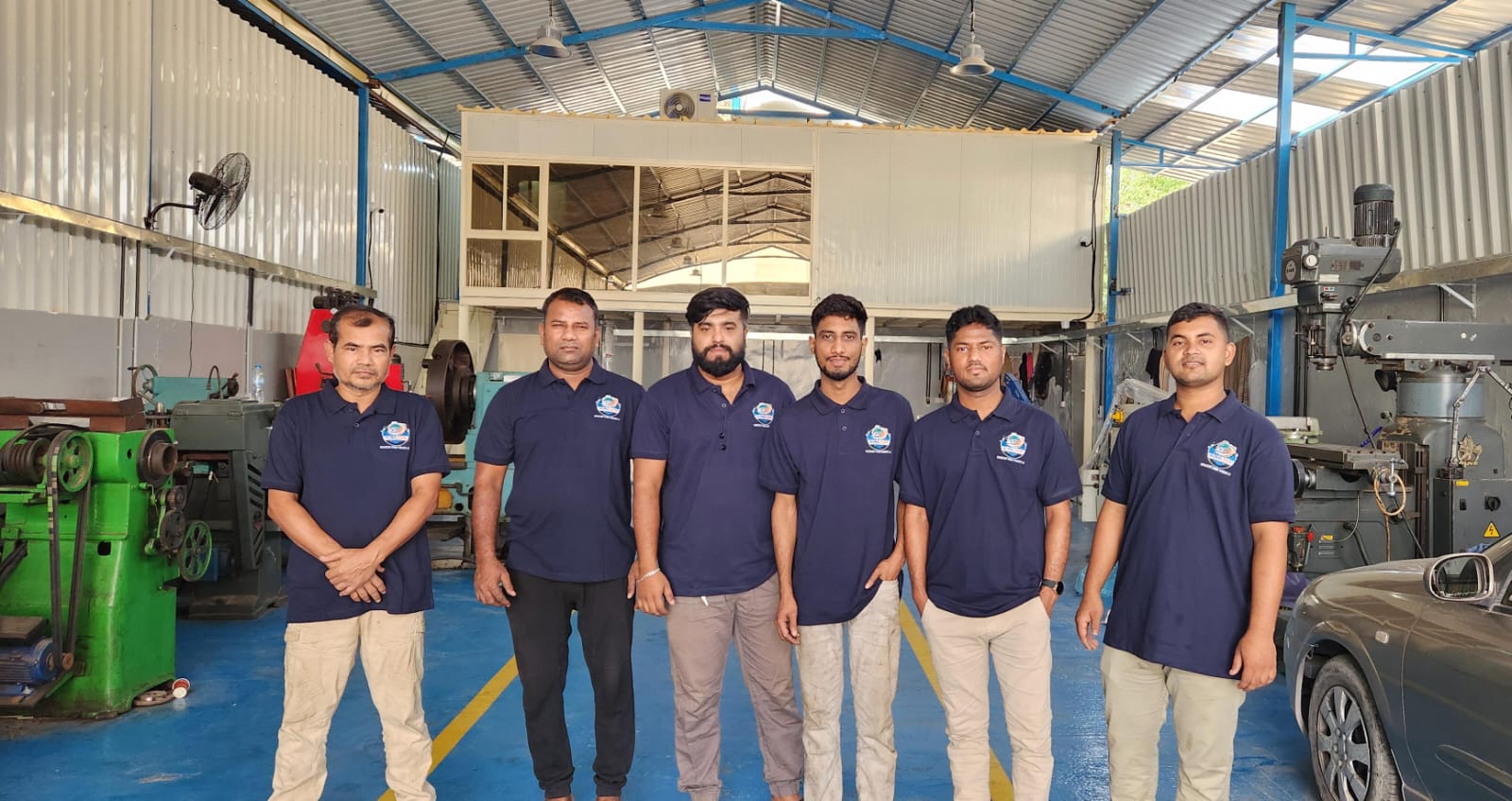 Global Prime Engineering workshop with technician